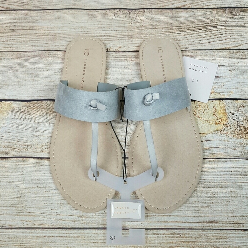 NWT LC Lauren Conrad Women's T Strap Sandals 9
